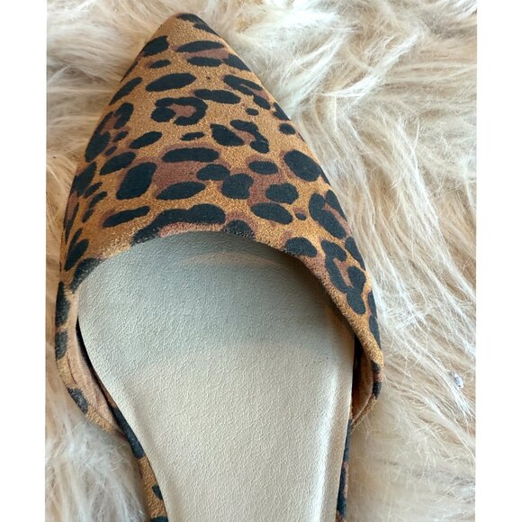 NWT- Seychelles 'Plateau Flats' Women's 9.5 Leopard Print Ankle Wrap Flat - Picture 5 of 6